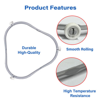 7.48 in W11252182 Microwave Turntable Ring Replacement for Whirlpool with Rollers 8206227 Microwave Glass Tray Support Holder for Whirlpool Microwave Inner Ring Accessories Parts