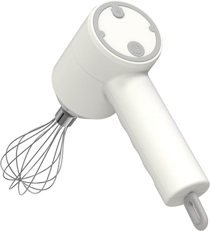 Cordless Hand Mixer & Mini Food Processor with 3 Speed Modes, Electric Egg Beater Whisk, USB Cable & Accessories