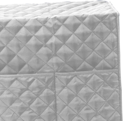 Espresso Machine Quilted Protective Cover, Washable Dust Cover for Kitchen Appliances, Grey Coffee Machine Cover