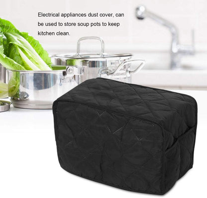 Cooker Cover Protector, Quality Polyester Pongee Dust Cover for Electrical Appliances (Black, 40.6 * 23 * 25.4cm)