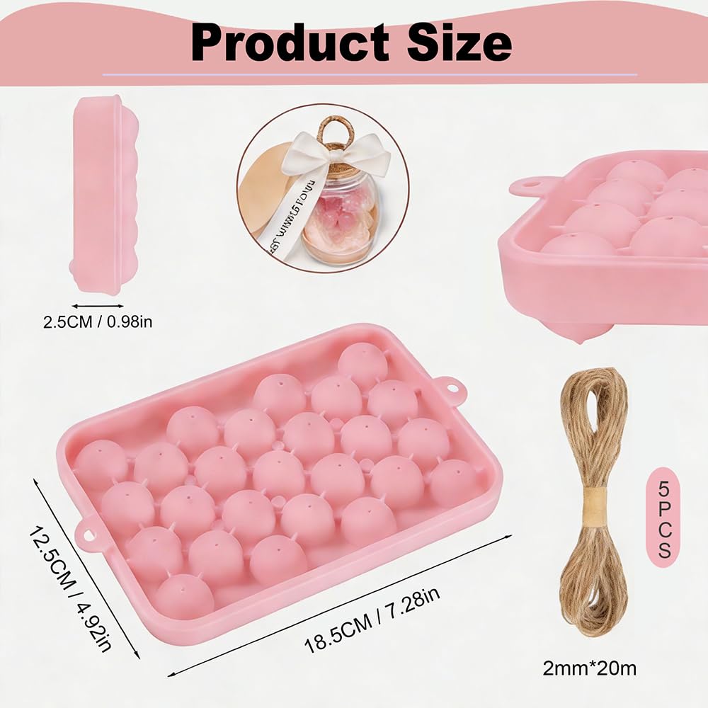 YUUUPIM Grape Silicone Soap Mold Kit - DIY Handmade Soap Making Set, Easy to Clean & Reusable Molds with Hemp Rope & Tools for Crafts, Bath Decor, Valentine‘s Gift