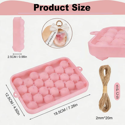 YUUUPIM Grape Silicone Soap Mold Kit - DIY Handmade Soap Making Set, Easy to Clean & Reusable Molds with Hemp Rope & Tools for Crafts, Bath Decor, Valentine‘s Gift