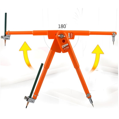 Dtacke Professional Woodworking Compass Pencil Marking Compass Circle Maker Scriber for Geometry (Medium)