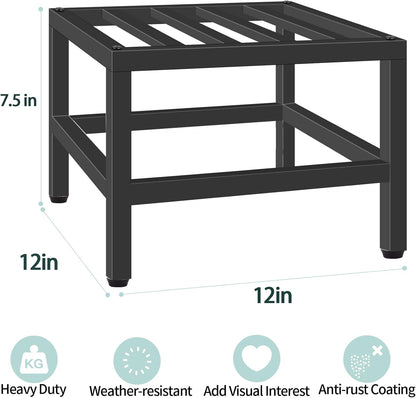 Lilybud--lily Plant Stand Indoor Outdoor, Single Plant Stands Metal Pedestal Stand for Indoor Outdoor, Iron Flower