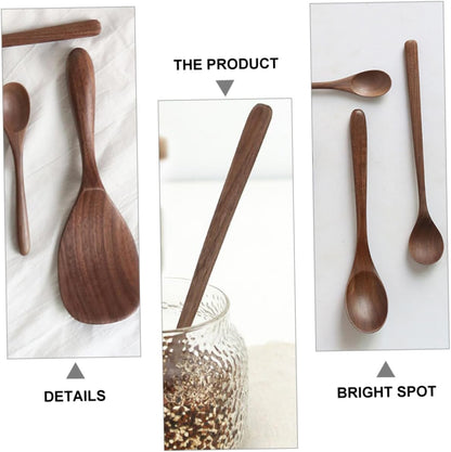 Black Walnut Cutlery Set for Kids: Japanese Tools, Bamboo Cooking Utensils, Child Suit