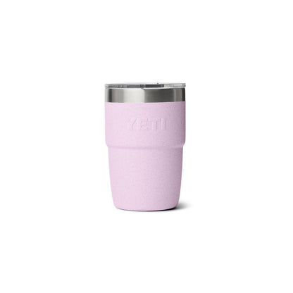 YETI Rambler 8 oz Insulated Coffee Mug with Lid - Stackable Double-Wall Vacuum Insulated Cup - DuraSip Ceramic Lining - Barista-Friendly Design - Stainless Steel - Dishwasher Safe, Cherry Blossom