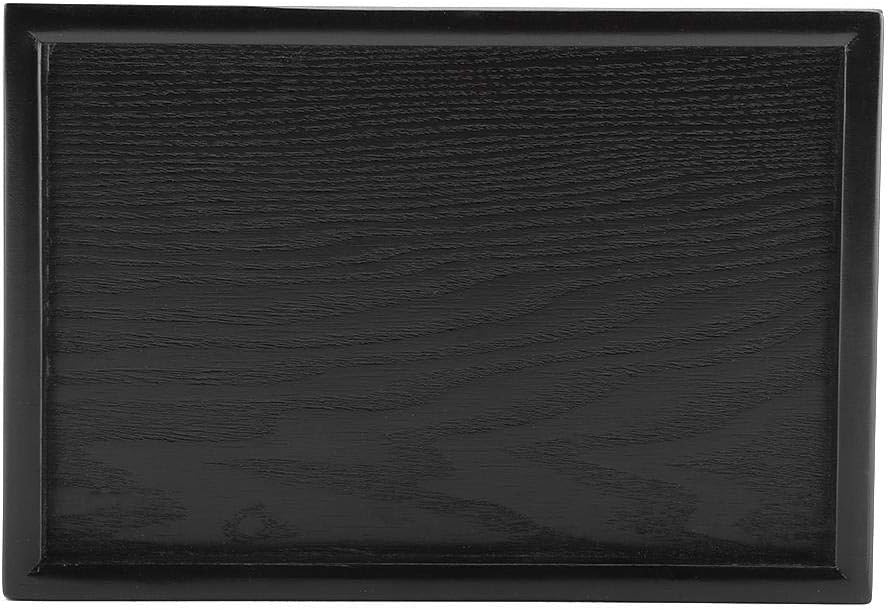 Solid Wood Serving Tray Rectangle Shape for Tea, Coffee, Drinks, Snacks, Meals, Breakfast, Dining Tableware (8.66 x