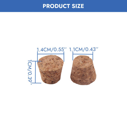 1/2 Inch Mini Tapered Cork Stoppers 120 Pcs Wooden Wine Bottle Corks Reusable Small Bottle Plugs Durable Replacement Wine Stoppers for Jars, Beer Bottles, Apothecary Jars & DIY Craft