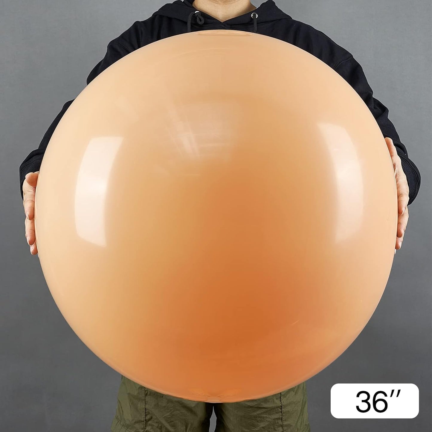 PartyWoo 36-Inch Nude Balloons - Apricot Boho Latex for Jungle Safari & Thanksgiving Celebrations