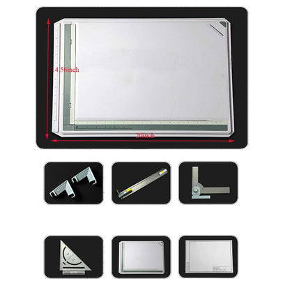 SALEMAR Inch Scale A3 Drafting Table Drawing Board Graphic Architectural Sketch Tool Set