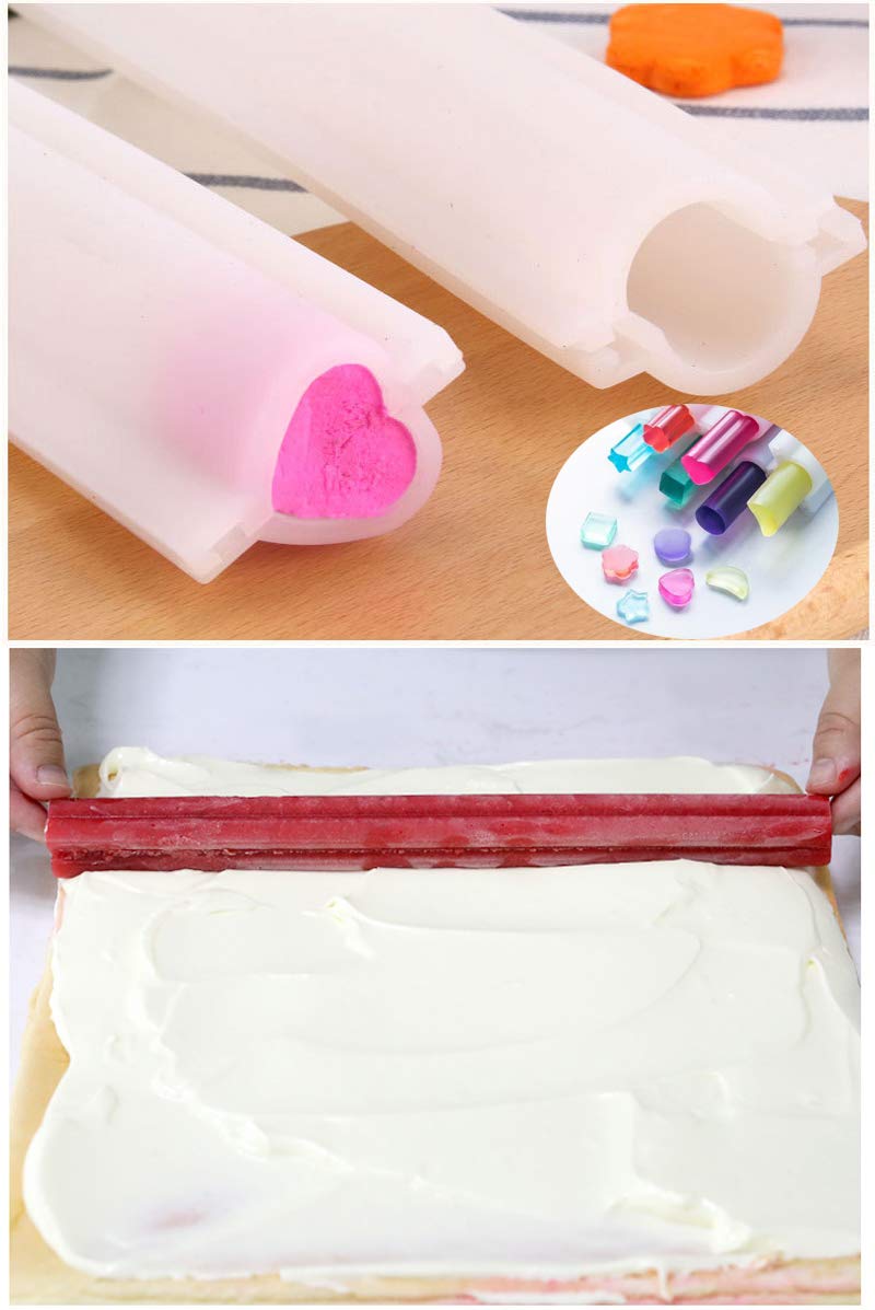 VolksRose Silicone Soap Mold, Tube Shape for Handmade Mousse Dessert Craft Art Candle Aromatherapy Gypsum, Loaf Toast Pastry Cake Sandwich Chocolate Sugarcraft DIY Tool, Embed Soap Making Supplies