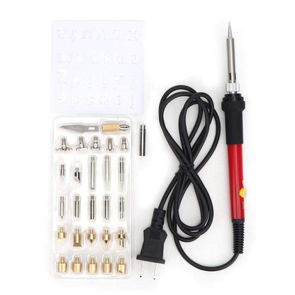Wood Burning Kit Adjustable Temperature 200-450掳C with 27 Precision Tips for Detailed Carving Embossing Projects 99.9% Heat Accuracy to Prevent Wood Scorching for Artists and DIY Crafters