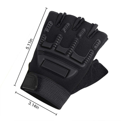 Biking Gloves Kids Boys Girls Cycling Exercise Half Finger Fingerless Gloves Child Motor Bike Riding Anti-Slip Weight Lifting Bikes Workout Climbing Bicycle Glove Gym Skate Glove