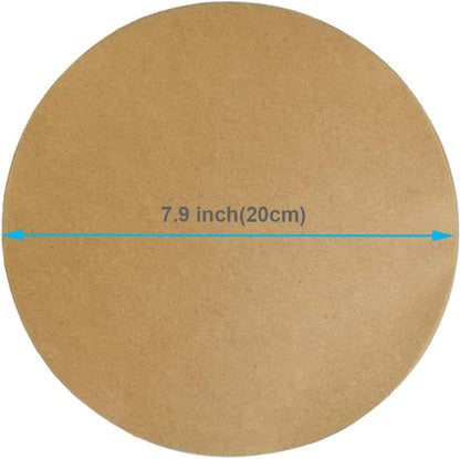 200pcs 8 Inch Parchment Paper Rounds - Unbleached Baking Paper for Air Fryer, Nonstick