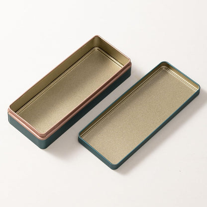 HAN SHENG 6 Pcs Multicolor Rectangle Tea Tins - Food Storage Containers for Tea, Coffee, Herb, Candy, Sugar