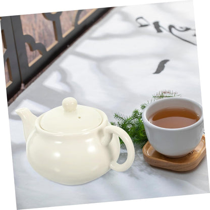 White Porcelain Tea Set, Compact Ceramic Teapot, Teaware, Turkish Teapot, Travel Vintage Tea Infuser