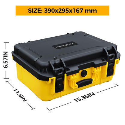 Storage Case for Dewalt Drill & Impact Driver, Hard Case with Custom Foam Insert, Fits 20V MAX Cordless Drill and Impact Driver, Battery & Charger - Durable Protective Box for Dewalt Tools (CASE ONLY)