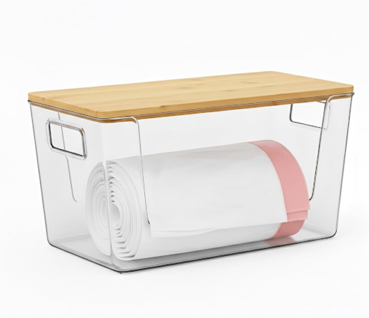 Posidrone Trash Bag Dispenser & Trash Bag Holder Under Sink Organizer for Kitchen Storage, Pantry & Laundry Room