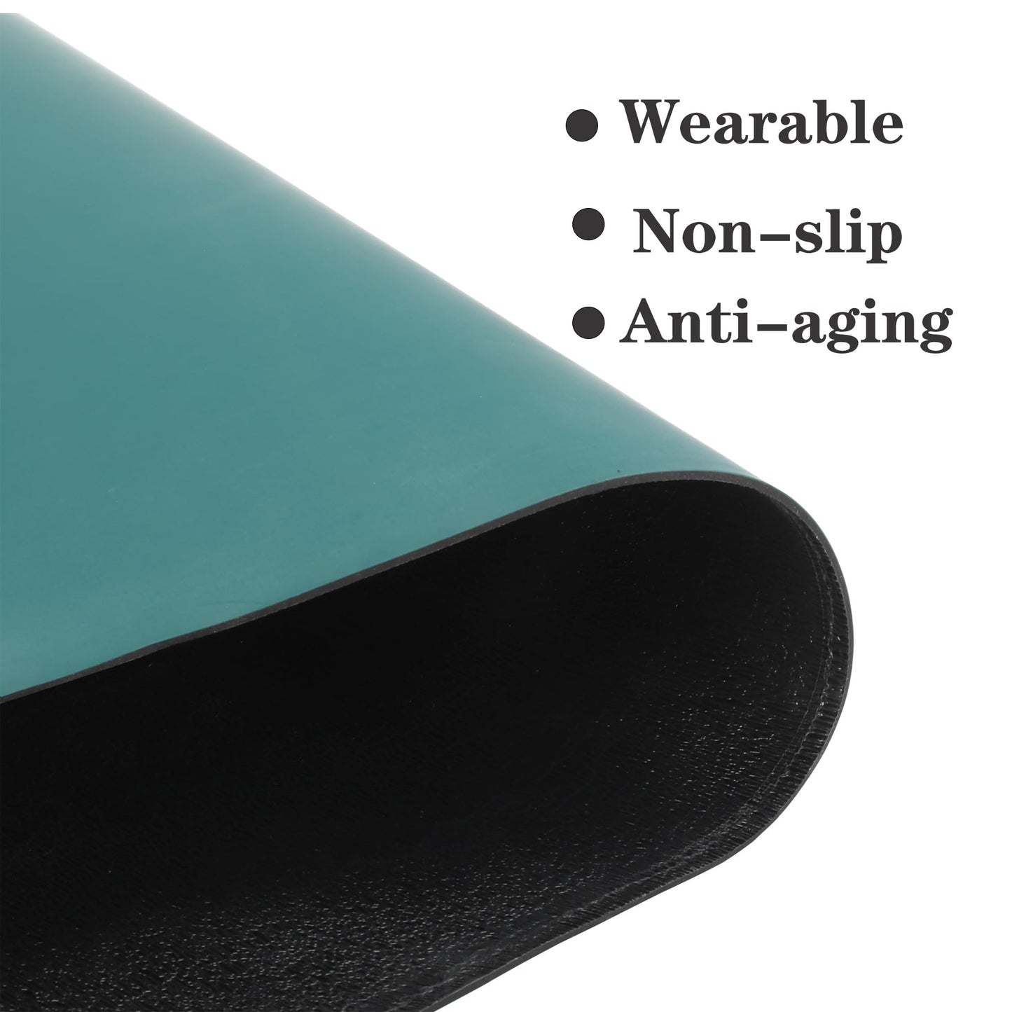 MYOYAY ESD Rubber Soldering Mat, 23.6" x 118" Large Roll Anti-Static High Temperature ESD Grounding Electrostatic Discharge Protection Mat for Desk, Circuit Board, Phone, PC, Tablet Repair