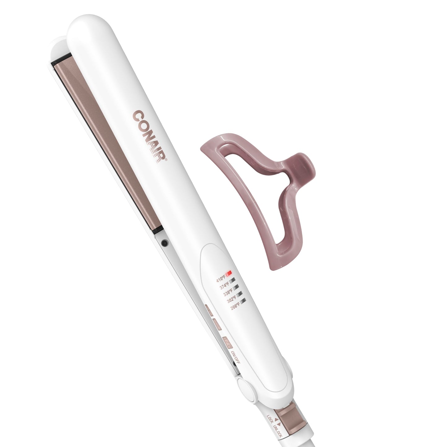 Conair Double Ceramic Flat Iron, 1 1/2-inch Wet-to-Dry Hair Straightener
