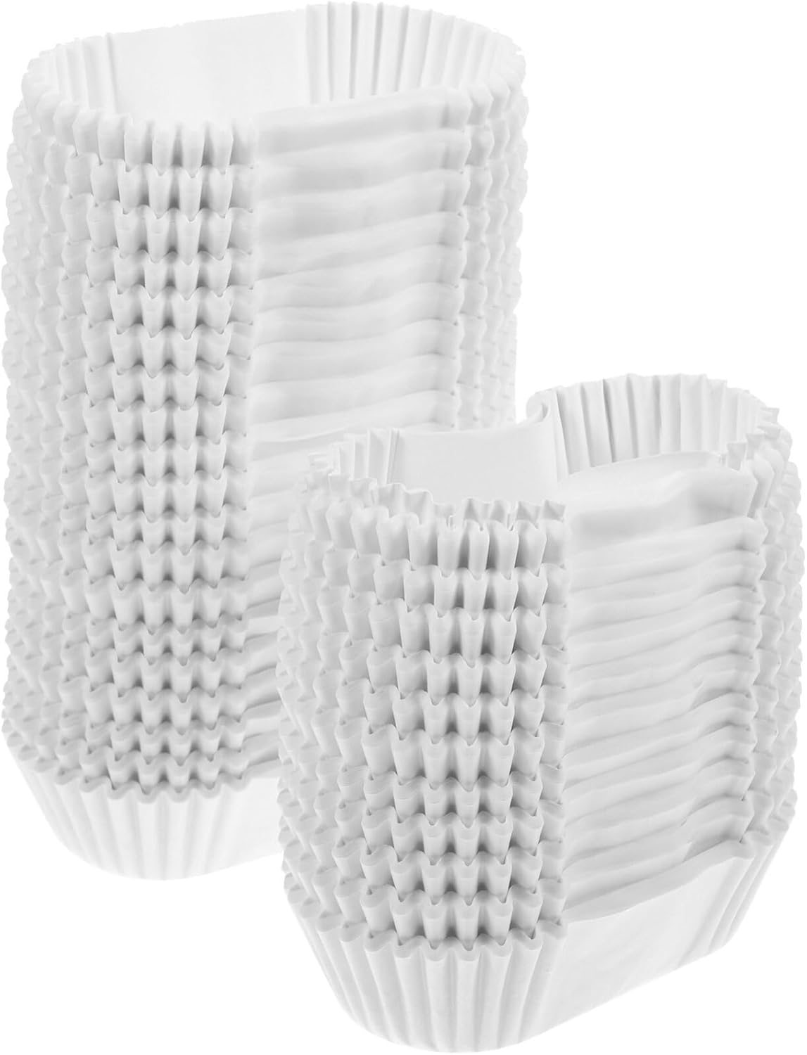 1000 Pcs Boat Shape Paper Cups - Small Oval Cake Baking Cups, Loaf Bread Liners, Cupcake Liners for Muffins and Snacks