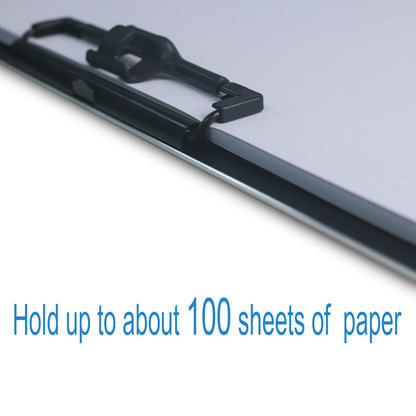 Acocony 11x17 Clipboard Aluminium with Pen Holder Extra Large Clipboard Vertical Super Hard 11 x 17 Clipping Board Black Pack of 1