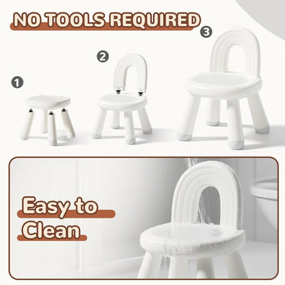 13 KidBloom Toddler Chair, Ergonomic Kids Chair, Durable and Sturdy Small Plastic Child Chair for Toddlers