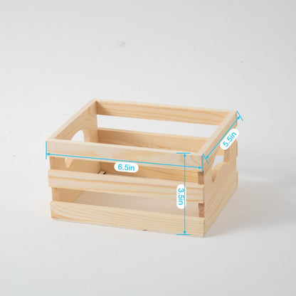 Xhqsulsclac Set of 3 Rustic Wooden Nesting Crates with Handles, Decorative Wood Crates, Crate Box Wooden Storage Box for Kitchen, Office, Bedroom, Closet, Rustic Country Decor