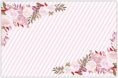 DB Party Studio 25 Pack Paper Place Mats, 17" x 11" Disposable for Bridal Shower, Graduation, Birthday & Easy Cleanup