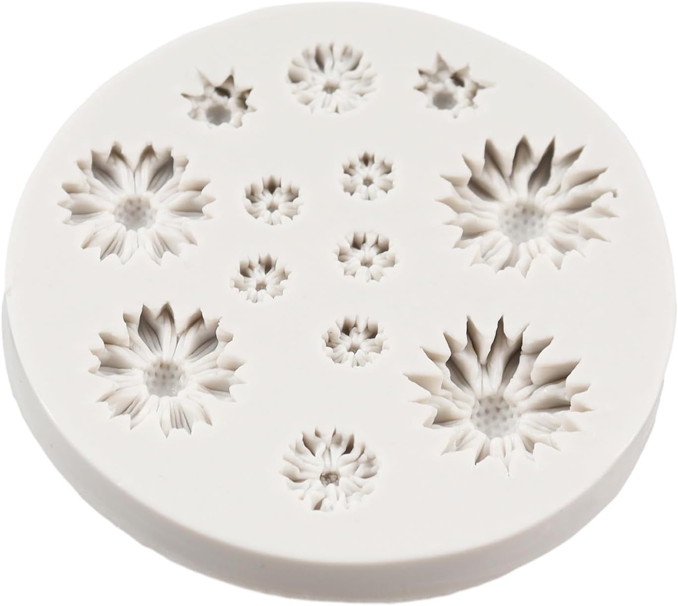 Daisy Flower Fondant Mold, Silicone Molds for Cake Decoration, Cupcake Topper, Chocolate, Gum Paste