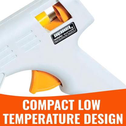 Surebonder® Low-Temperature Mini Glue Gun – 10W – Uses Mini Glue Sticks – Safer for Delicate Materials – Crafts, Classroom & DIY