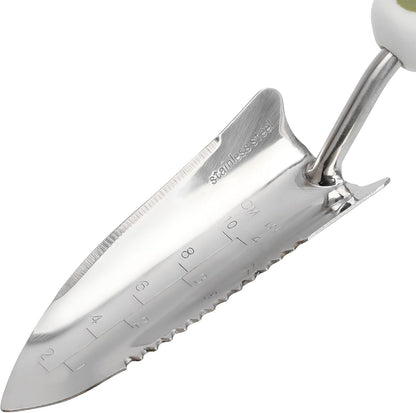 Worth Garden Aluminium Garden Planting Trowel Shovel, 2-Color Combined Ergonomic Grip Hand Tool