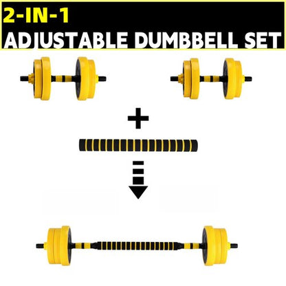 Dumbbell Sets Adjustable Weights, 33 Lb Free Weights Dumbbells Set for Home Gym
