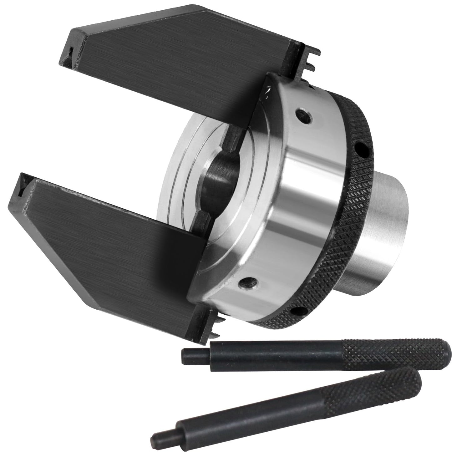 Dedicated 2-Inch 2-Jaw Pen Drilling Lathe Chuck, 1" X 8TPI Direct Thread Blank Chuck for Woodturning