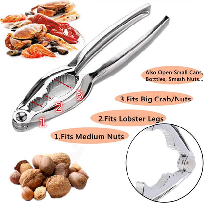 Seafood Crackers Tools, Crab Nut Lobster Crackers Opener, Kitchen Kits Pack of 9