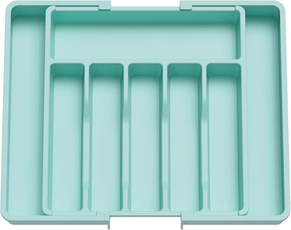 Lifewit Silverware Drawer Organizer | Expandable Utensil Tray for Kitchen, BPA Free Flatware Holder, Adjustable Storage