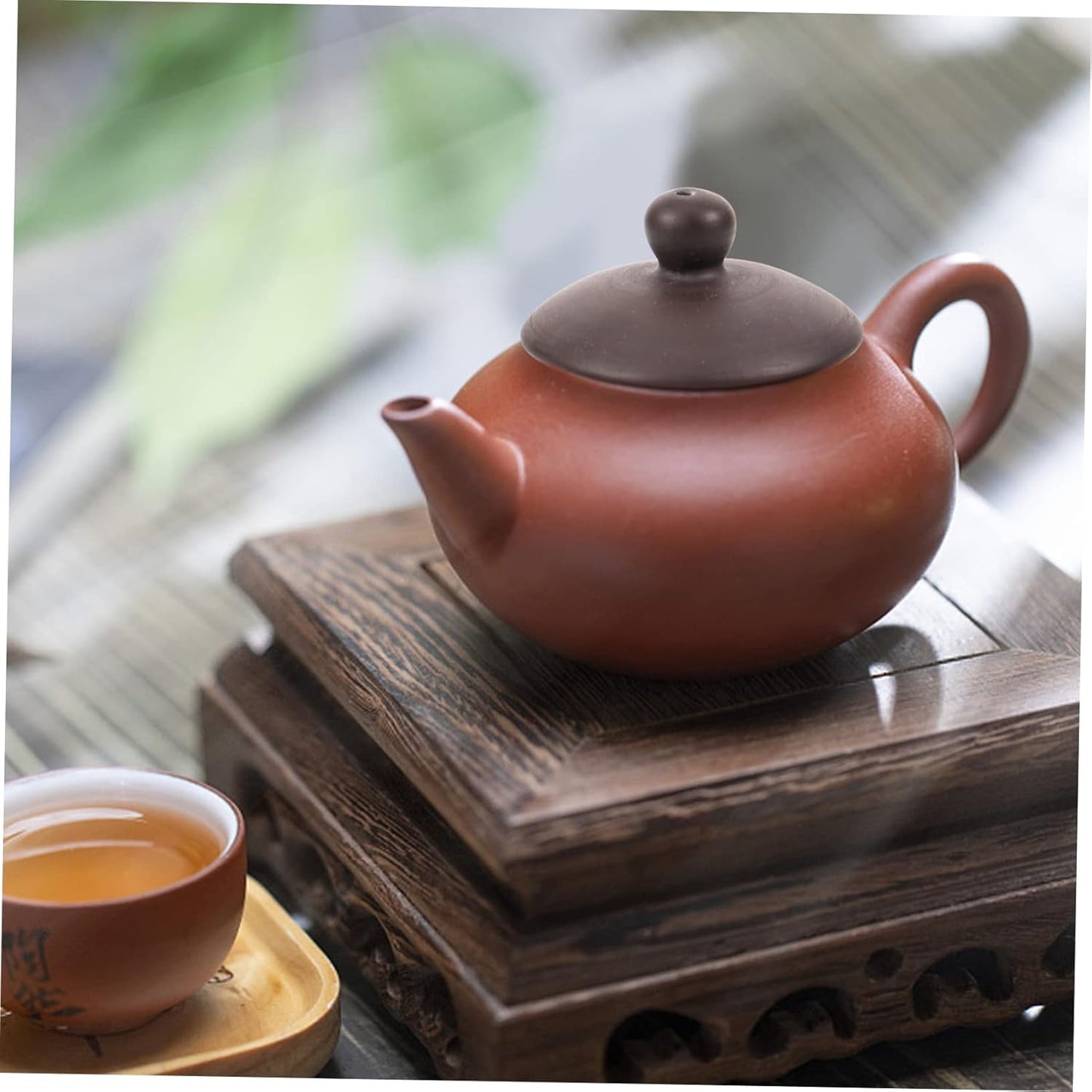 Purple Clay Teapot Lid, Replacement Lid for Asian Teapot, Universal Teapot Lid, Japanese Tea Pot Cover, Vintage Tea Mug