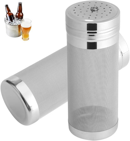 Stainless Steel Mesh Beer Filter, 300 MICRONs Brew Filter, Dry Filter, Hop STRAINser Cartridge for Homebrew Beer and
