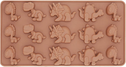Candy Chocolate Silicone Mold Baking Tray, Dinosaur Dino Animal-Themed Non-Stick for Homemade Treats