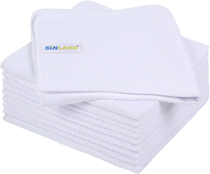 16 Inch 16 Inch 10 Pack SINLAND Microfiber Kitchen Towel Premium Sublimation Blank Towels Fast Drying Tea Towel