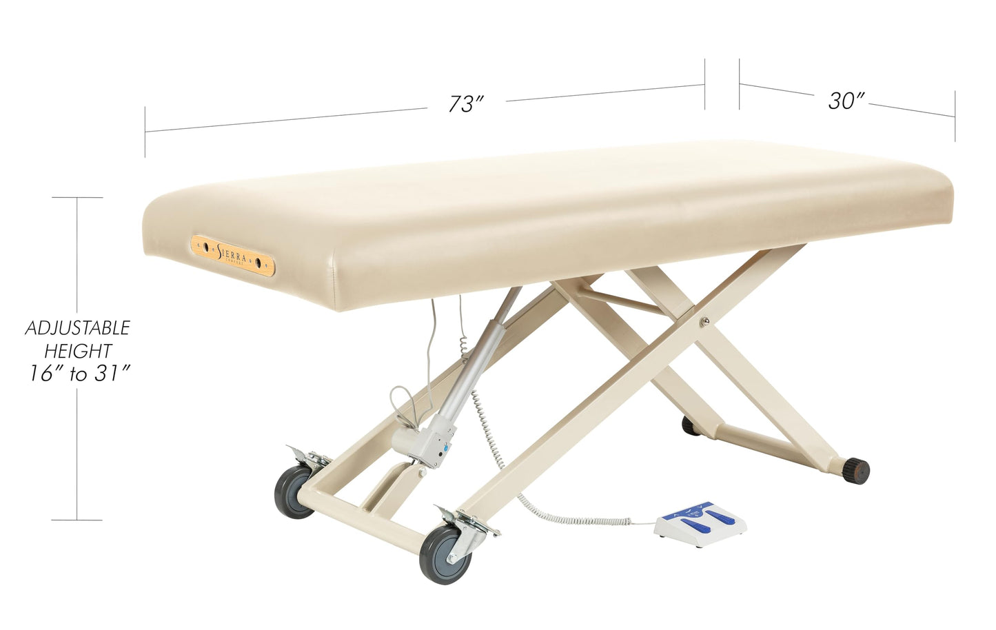 Sierra Comfort Standard Electric Lift Massage Table, SC-3000 (Beige)