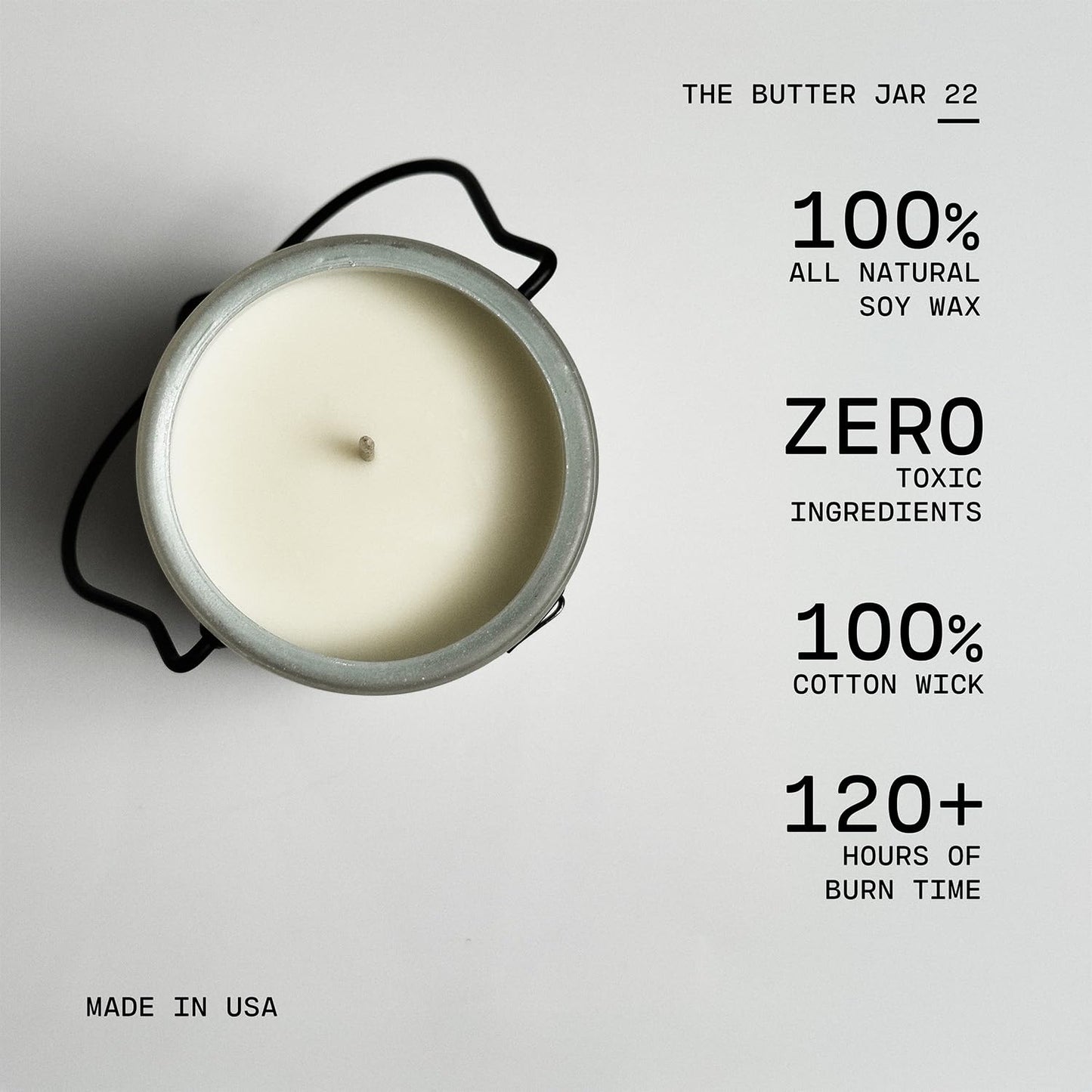 Milkhouse Candle Company Holiday Home Soy Candle - Red Apple | Cinnamon & Clove | Vanilla & Pine Scented - 22 oz Butter Jar with Lid, 120+ Hour Burn Time, Made in the USA