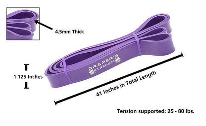Draper's Strength Heavy Duty Resistance Stretch Loop Bands for Powerlifting Workout Exercise and Assisted Pull Ups