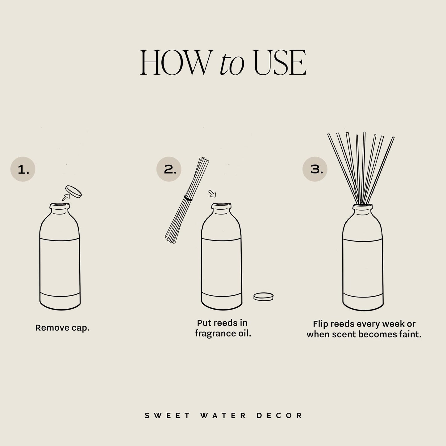 Sweet Water Decor Hello Fall Reed Diffuser Set - Hot Cider, Cinnamon, Cloves, Apple, and Nutmeg Scented Diffuser - Scent Diffusers for Home, Long Lasting Fragrance, Made in The USA