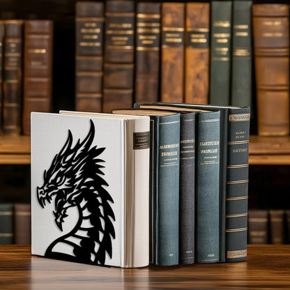 5.3"x4.3"x7.9" 1 Peacoblue Metal Bookends for Shelves, Modern Decorative Heavy Duty Study Book Support Stoppers