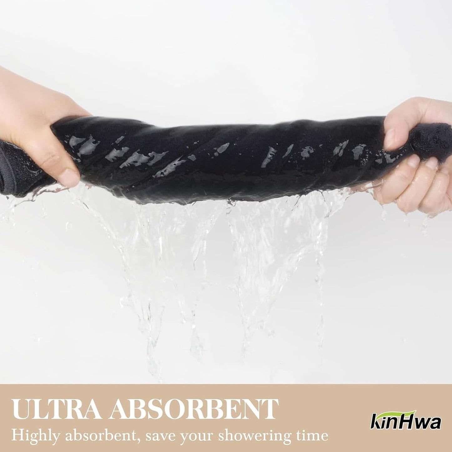16inch 30inch (6, 16inch 30inch) KinHwa Microfiber Hand Towels for Bathroom Soft and Absorbent Face Towels for Bath
