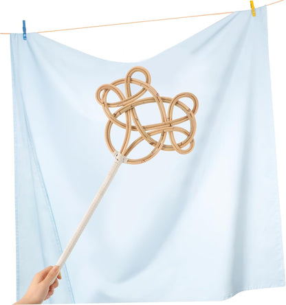 GANAZONO Rattan Cotton Quilt Home Dust Remover Cleaning Tool for Comforter and Blanket Dust Collection, Household