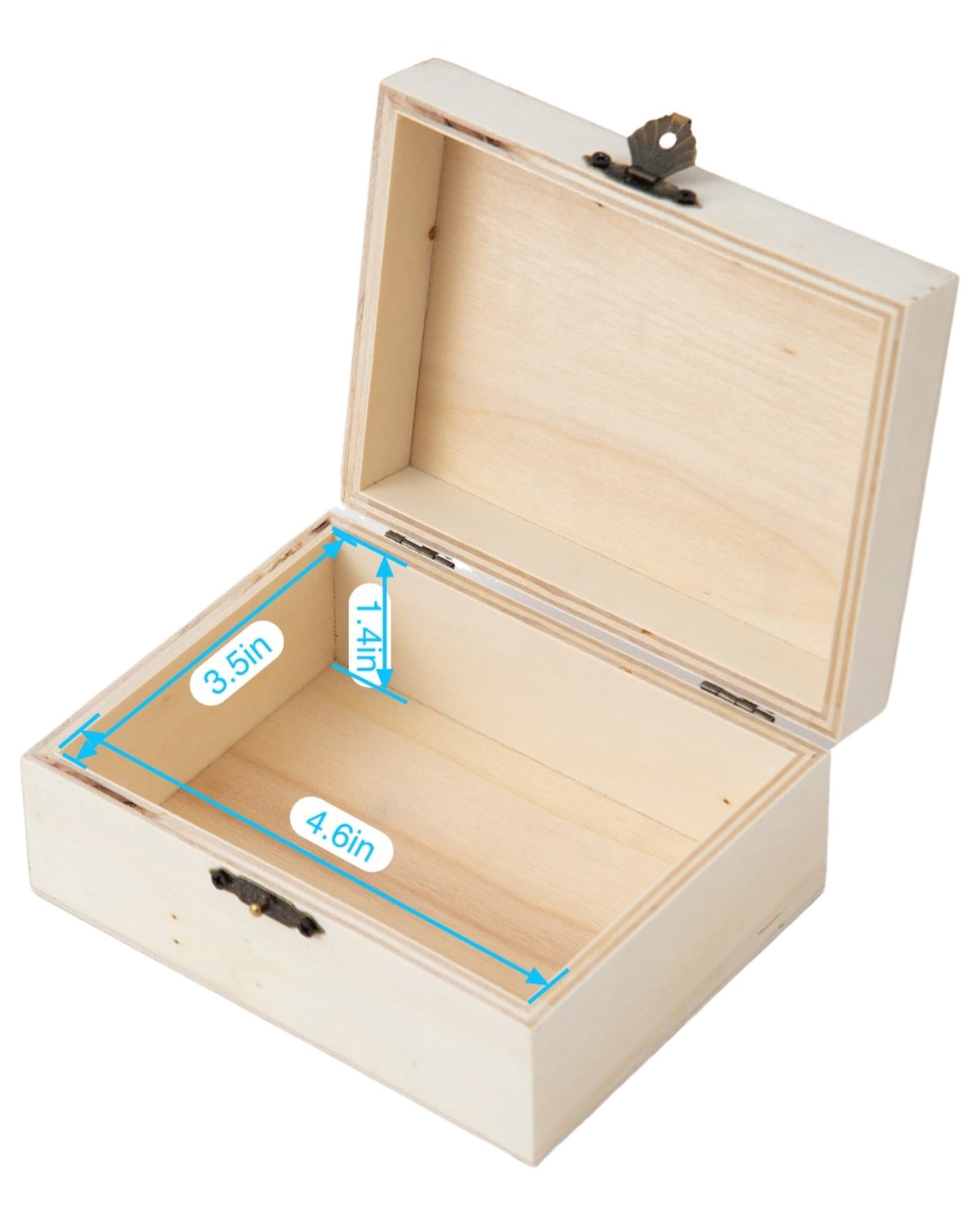 Xhqsulsclac 8 pcs Wooden box Holder Desk DIY Wooden Boxes 5X3.9X2.3 In Desktop Organizer Organizer School