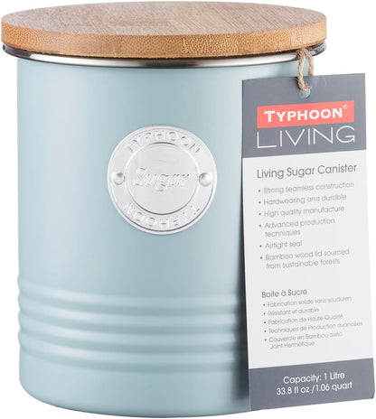 Typhoon Living Collection | 1-Quart Sugar Canister - Blue