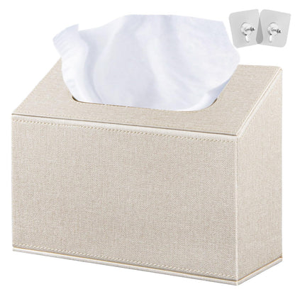 Hand Towels Box Cover Holder,PU Leather Hand Towel Case Compatible with Kleenex Disposable Paper Hand Towels